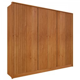 Guarda-Roupa Casal Barcelona 6 Portas 6 Gavetas Ripado Cinamomo - Tcil Móveis - 2