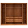 Guarda-Roupa Casal Barcelona 6 Portas 6 Gavetas Ripado Cinamomo - Tcil Móveis - 3
