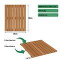 Ver imagem 3 de Deck 80cm x 80cm Madeira Maciça Taty Móveis Marrom