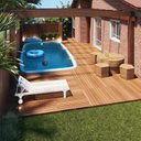 Ver imagem 6 de Deck 80cm x 80cm Madeira Maciça Taty Móveis Marrom