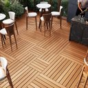 Ver imagem 5 de Deck 80cm x 80cm Madeira Maciça Taty Móveis Marrom