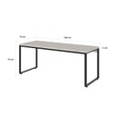 Ver imagem 5 de Escrivaninha Mesa Escritório Diretor Estilo Industrial 180cm Kuadra