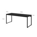 Ver imagem 5 de Escrivaninha Mesa Escritório Diretor Estilo Kuadra 180cm Industrial Preto Ônix