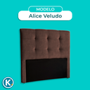 Ver imagem 5 de Cabeceira Estofada Queen Alice Nature Veludo Cafe 158x136