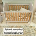 Ver mais imagens de Kit Peroba Berço Elô Off White/Amêndoa + Capitonê Cor Areia