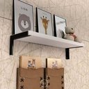 Ver imagem 3 de Conjunto 4 Suportes para Prateleira Mãos Francesas Reforçadas Pretas Cantoneira Aço Carbono