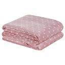 Ver imagem 1 de Cobertor Meggy Poá Queen Mantinha Flannel Bolinhas - Rosa Casa Scarpa