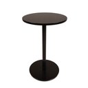 Ver imagem 1 de Mesa Lateral de Apoio Preta em Mdf Redonda 40x61cm para Sofá Sala Quarto Hall de Entrada Decoração
