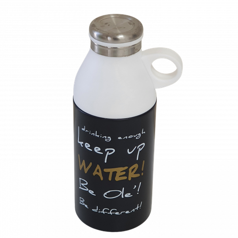 Garrafa Térmica de Inox com Copo Tipo Botija - 300 ml - Ekilibrium Ref. 5310:Preto