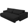 Sofá Retrátil Reclinável para Sala de Estar Living 240cm Sevilha F04 Veludo Preto - 6