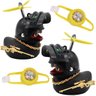 Pato Malandro Guidao Bike Moto Bicicleta Enfeite Engraçado Kit 2 Uni Sino Buzina Som Patinho Cordao  - 1