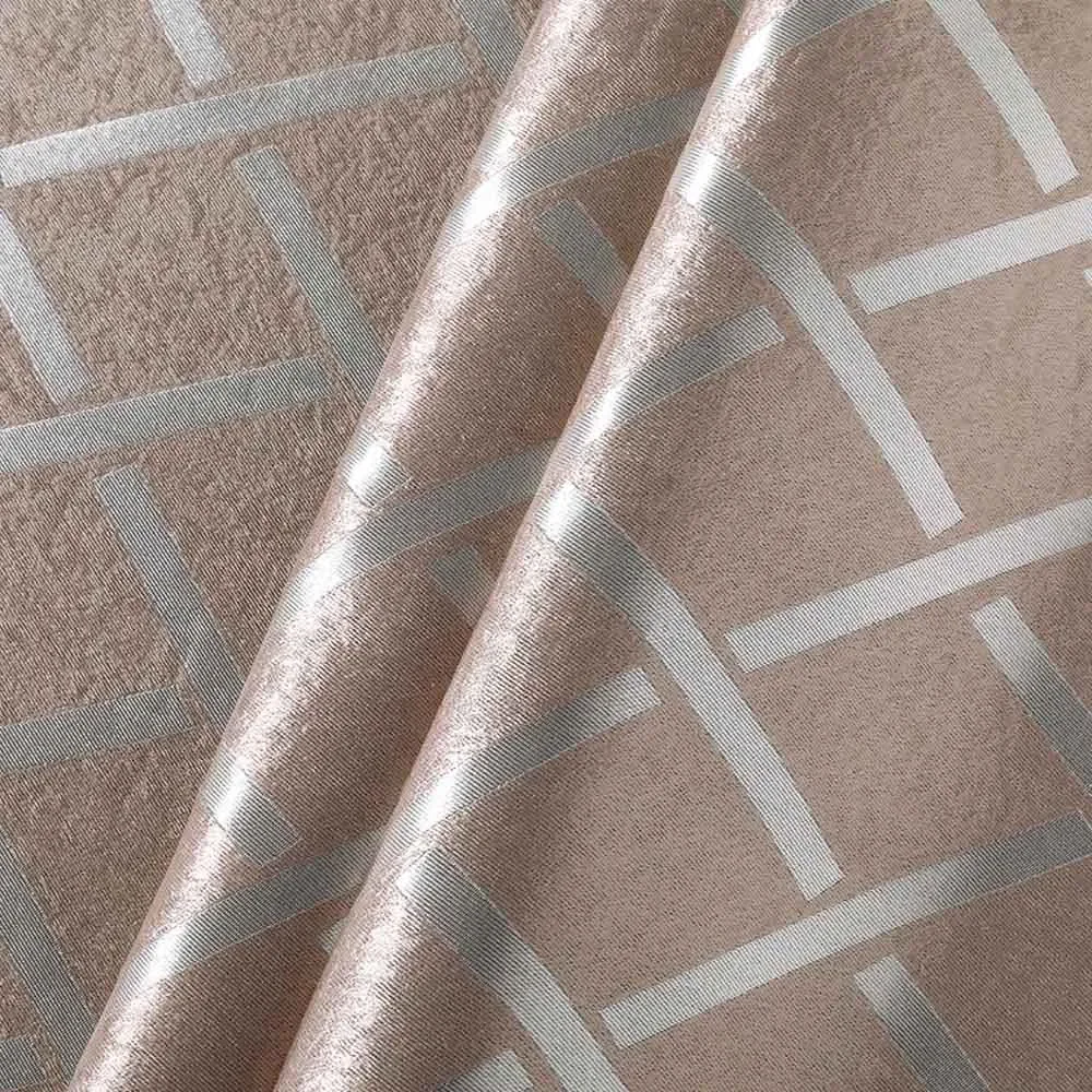Cortina Corta Luz Tecido com Brilho- Taupe 3.60m X 2.50m - 3