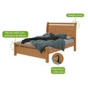 Ver imagem 6 de Cama Solteiro Reali - Lp - Rei de Casa Amendoa Clean