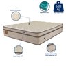 Colchão Queen Size 158x198x36 Mediterrâneo Prorelax Molas Ensacadas Euro Pillow One Face - Bege - 4