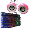 it Teclado Gamer BK-151C + Caixa de Som P/ PC CS-69 Rosa - 1