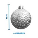 Ver imagem 6 de Kit Decoração para Árvore de Natal com 38 Peças - Prata