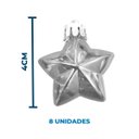 Ver imagem 5 de Kit Decoração para Árvore de Natal com 38 Peças - Prata