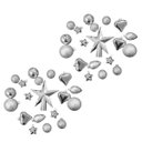 Ver imagem 1 de Kit Decoração para Árvore de Natal com 38 Peças - Prata