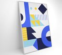 Ver imagem 2 de Quadro Geométrico Colorido 13 - 80x120 Cm - Adesivo Fotográfico