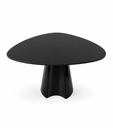 Ver imagem 1 de Mesa Jantar Orgânica Canya Cone Lua 140x145cm - Laca Preto