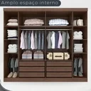 Ver imagem 4 de Guarda Roupa Casal Olímpia 6 Portas 6 Gavetas Divisao Ele e Ela:new Canion