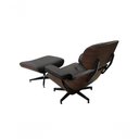 Ver imagem 2 de Poltrona de Couro com Puff Charles Eames Marrom