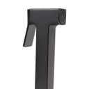 Ver imagem 2 de Ducha Higiênica Quadrada Luxo Metal Preto Fosco Completa