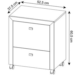 Kit Escritório 6 Peças com Mesa para Escritório em L, Balcão,  Gaveteiro,  Armário Multiuso Alto e 2 Estantes - 13