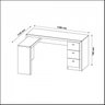 Kit Escritório 6 Peças com Mesa para Escritório em L, Balcão,  Gaveteiro,  Armário Multiuso Alto e 2 Estantes - 9
