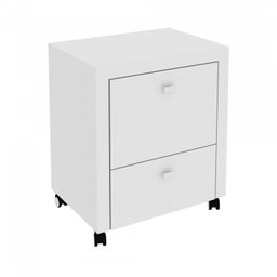 Kit Escritório 6 Peças com Mesa para Escritório em L, Balcão,  Gaveteiro,  Armário Multiuso Alto e 2 Estantes - 4
