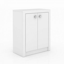 Kit Escritório 6 Peças com Mesa para Escritório em L, Balcão,  Gaveteiro,  Armário Multiuso Alto e 2 Estantes - 3