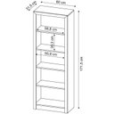 Ver mais imagens de Kit Escritório 6 Peças com Mesa para Escritório em L, Balcão, Gaveteiro, Armário Multiuso Alto e 2 Estantes