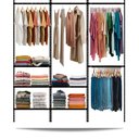 Ver imagem 1 de Closet Monte Como Quiser 17 pçs 1,90m linear - Smart Black