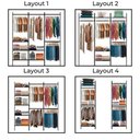 Ver imagem 2 de Closet Monte Como Quiser 17 pçs 1,90m linear - Smart Black