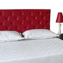 Ver imagem 2 de Cabeceira Estofada Queen Capitonê Corino Vermelho 160 x 120 cm RBL