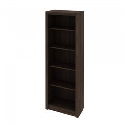 Kit Escritório 6 Peças com Mesa para Escritório em L, Balcão,  Gaveteiro,  Armário Multiuso Alto e 2 Estantes - 6