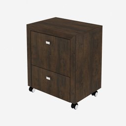Kit Escritório 6 Peças com Mesa para Escritório em L, Balcão,  Gaveteiro,  Armário Multiuso Alto e 2 Estantes - 4