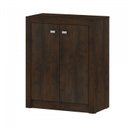 Ver imagem 3 de Kit Escritório 6 Peças com Mesa para Escritório em L, Balcão, Gaveteiro, Armário Multiuso Alto e 2 Estantes