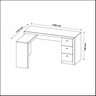 Kit Escritório 6 Peças com Mesa para Escritório em L, Balcão,  Gaveteiro,  Armário Multiuso Alto e 2 Estantes - 12