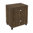 Ver imagem 7 de Kit Escritório 6 Peças com Mesa para Escritório em L, Balcão, Gaveteiro, Armário Multiuso Alto e 2 Estantes