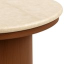 Ver imagem 3 de Mesa de Jantar 80 Cm Base Cilíndrica e Tampo Duplo Quartzito Taj Mahal & Nogueira