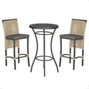 Ver imagem 1 de Mesa Bistro e 2 Banquetas Roma Preta Corda Náutica 11 Trama Original