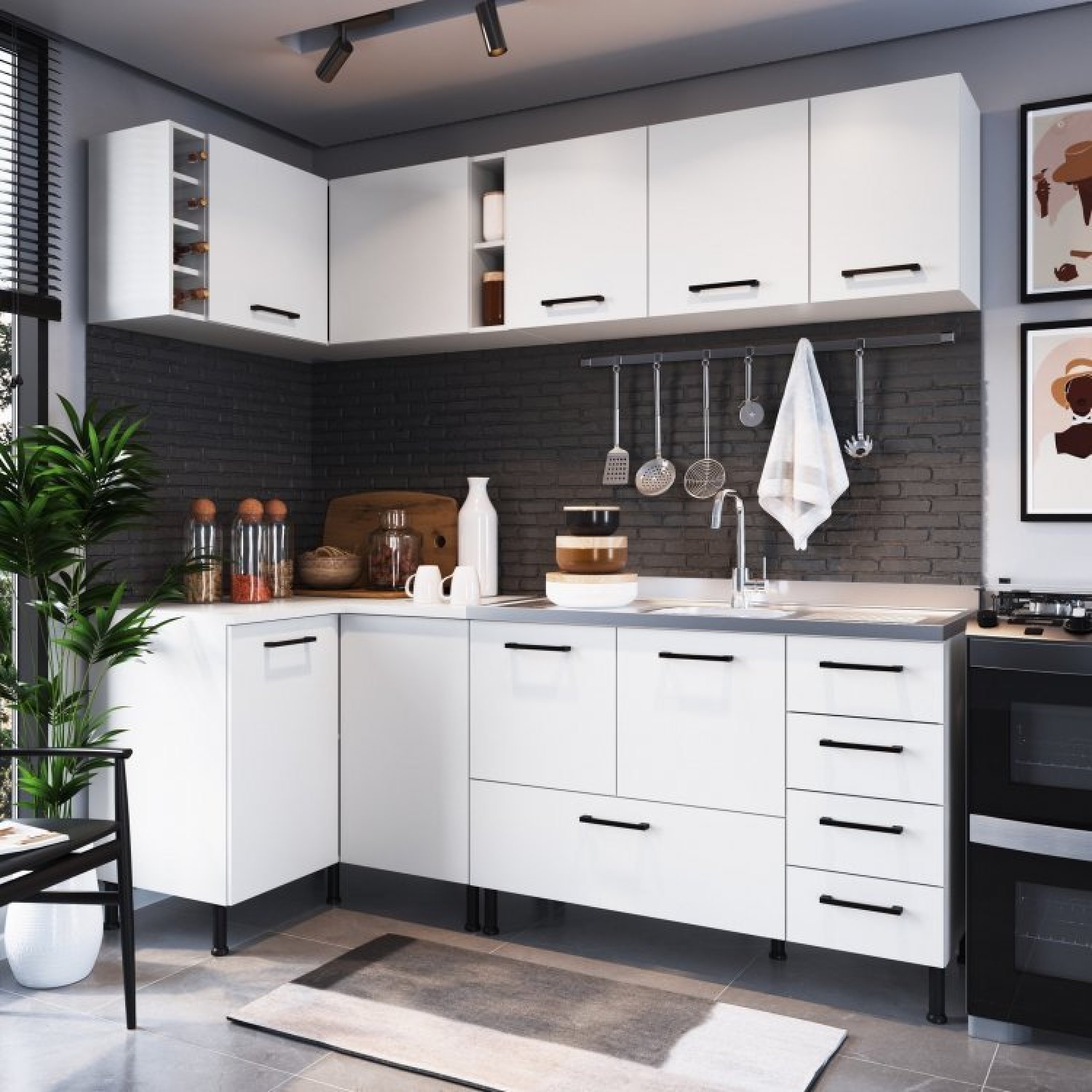 Cozinha Modulada de Canto 4 Peças Juruti CabeCasa MadeiraMadeira é ruim? Cozinha Modulada de Canto 4 Peças Juruti CabeCasa MadeiraMadeira é boa?