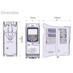 Inversor Frequência Weg Cfw500 Geração 2 3cv 380v 6,1a - 4