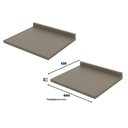 Ver imagem 4 de Balcão 2 Portas 60cm Connect Duna/cristal com Tampo - Móveis Henn