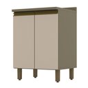 Ver imagem 1 de Balcão 2 Portas 60cm Connect Duna/cristal com Tampo - Móveis Henn