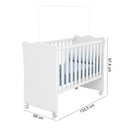 Ver imagem 1 de Quarto de Bebê Doce Sonho Completo c/ Rodízios Qmovi Branco
