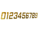 Ver imagem 3 de Número 130mm Garbo Font - Ouro Espelhado - Metalmidia 6