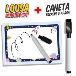 Lousa Magnética Imã Infantil Espaço Sideral - 3