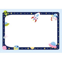 Lousa Magnética Imã Infantil Espaço Sideral - 2